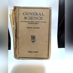 Vintage mid century General Science Grade 10 School book. Fair Condition  .